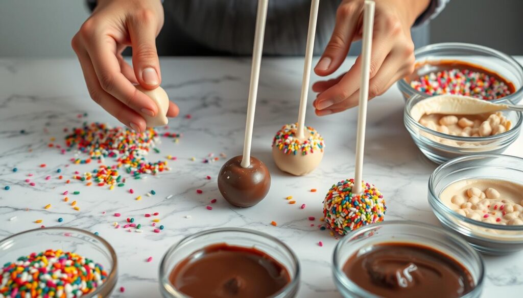 Cake ball techniques