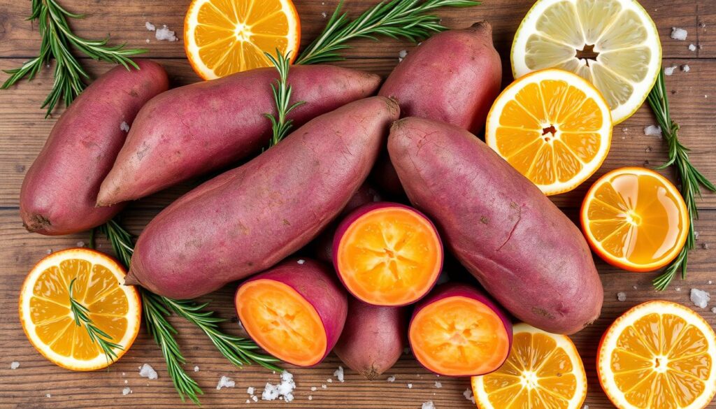 Flavor pairings for purple sweet potatoes