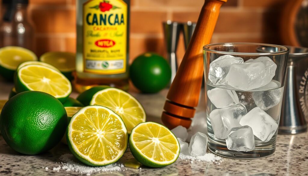 caipirinha preparation