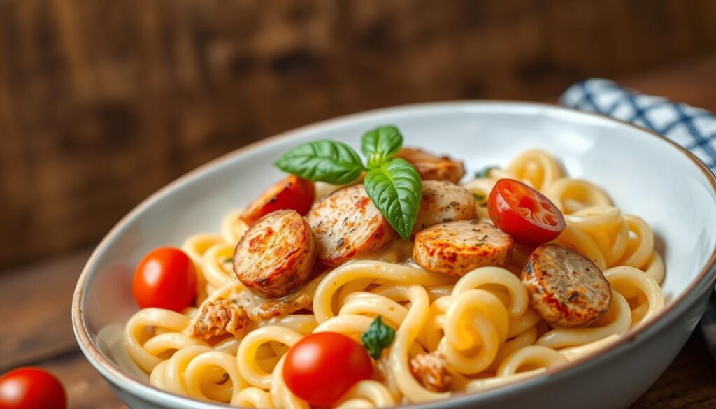 chicken sausage pasta