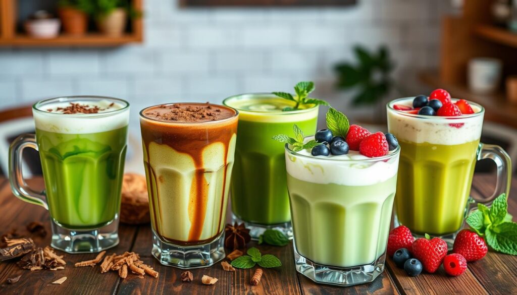 matcha latte variations