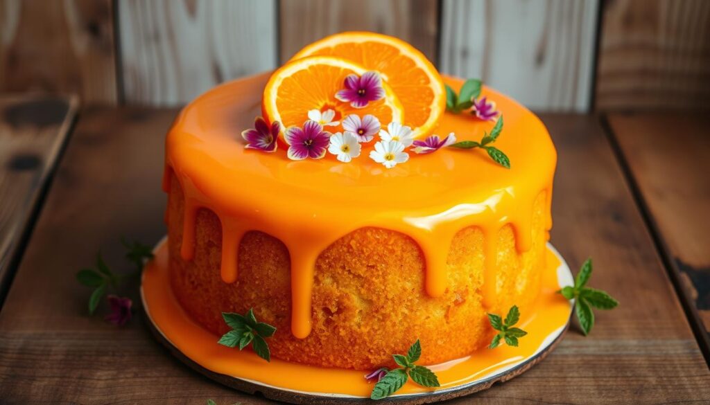 orange cake garnish