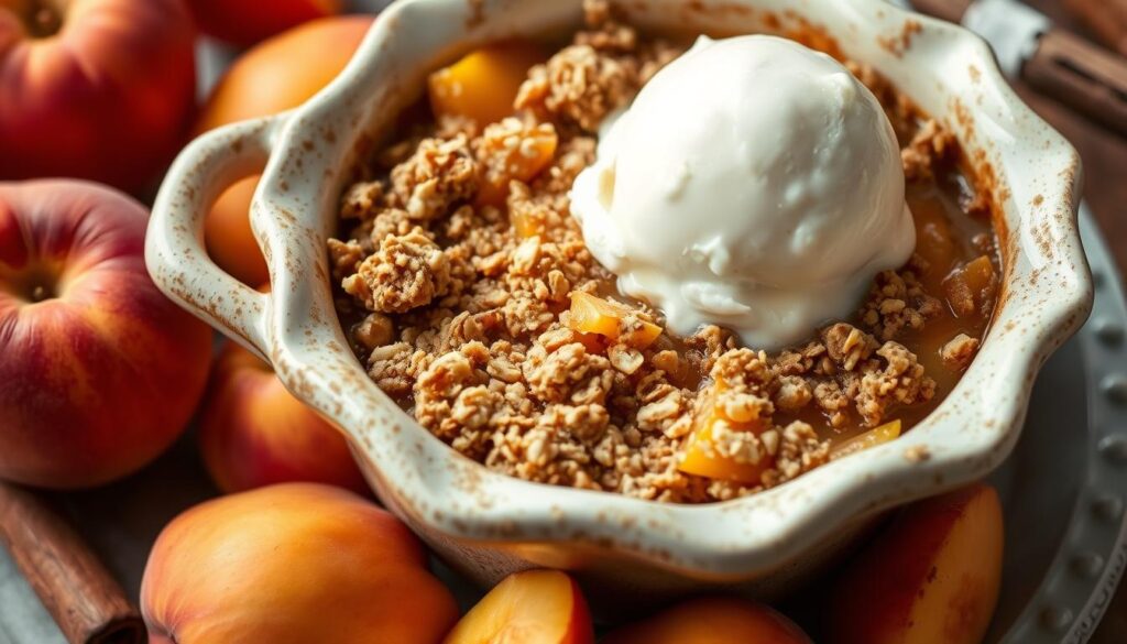 peach crumble recipe