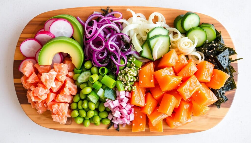 poke bowl toppings