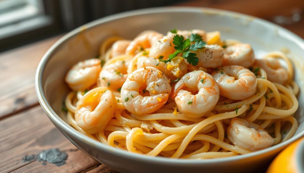 recipe pasta shrimp parmesan lemon garlic