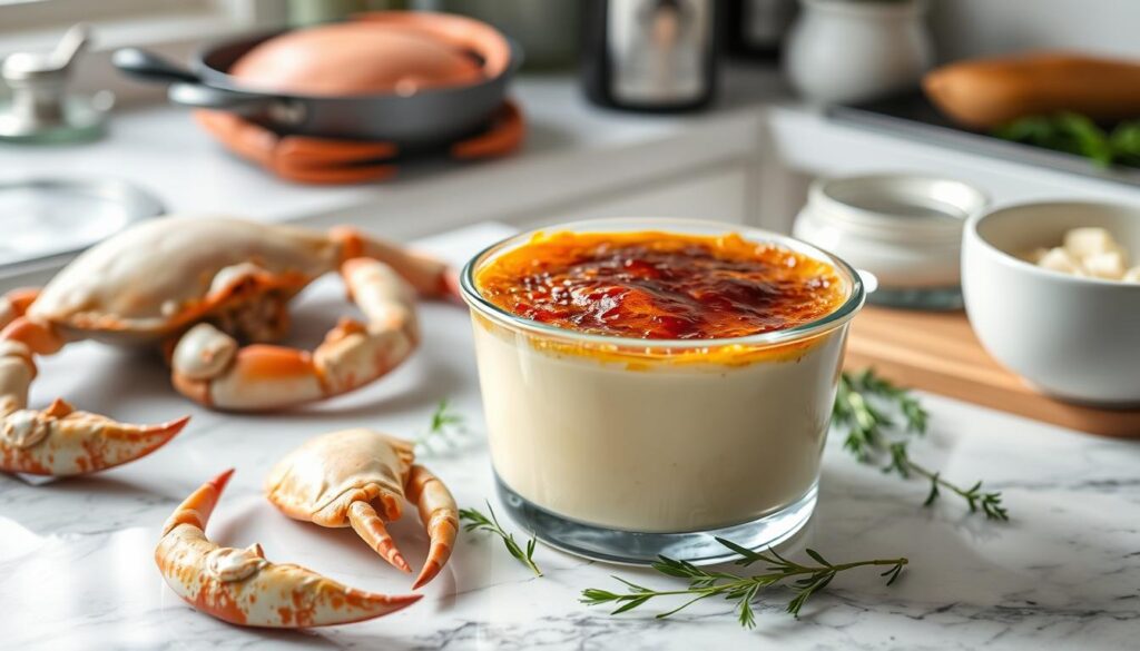 storing crab brulee