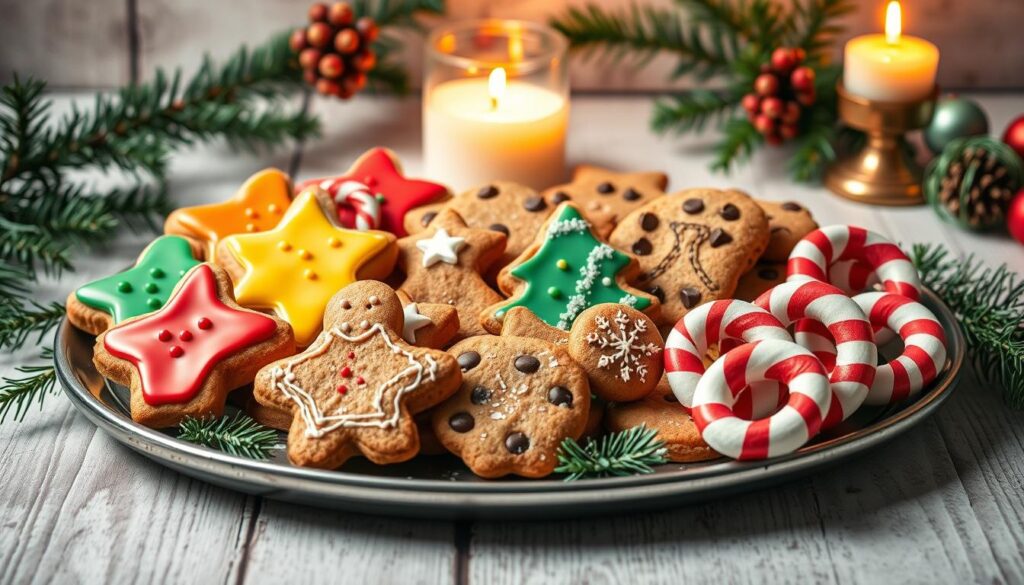 Christmas cookies on a platter