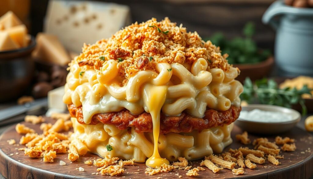 Mac and Cheese Layering Technique