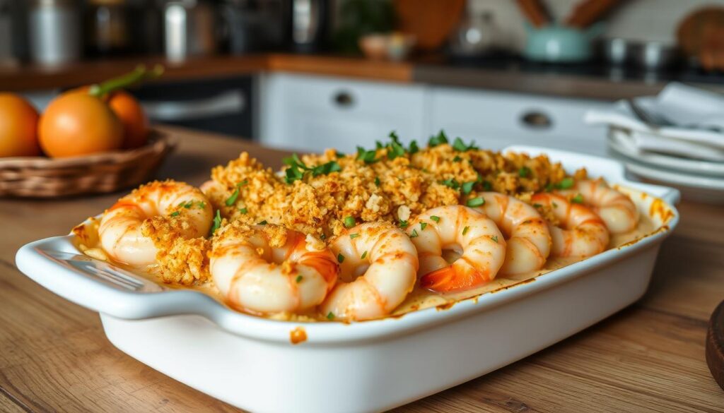 Garlic Shrimp Gratin