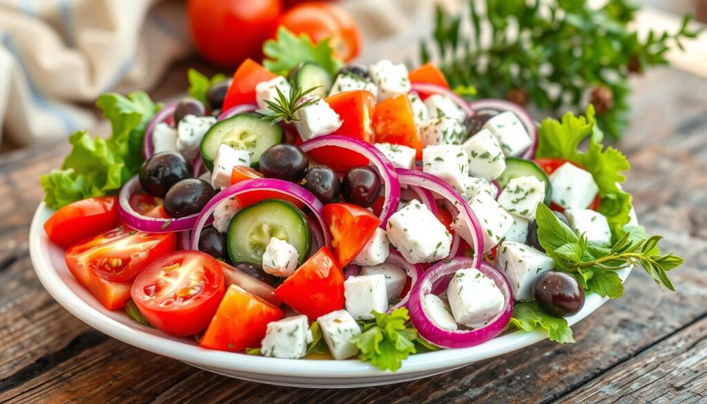 Greek salad ingredients