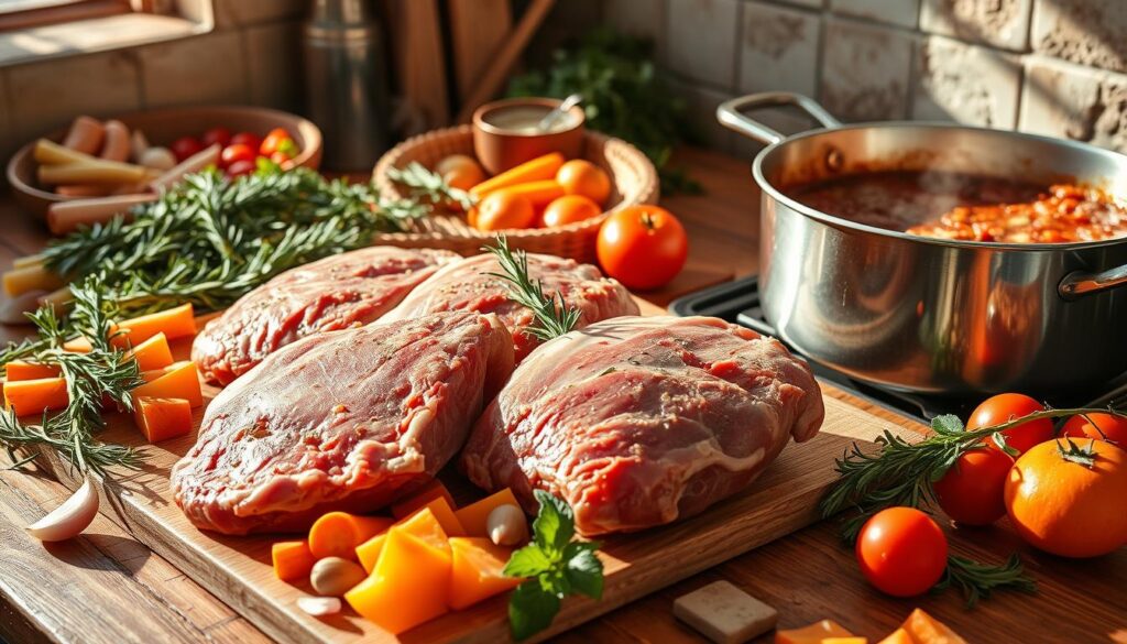 lamb ragu d'abruzzo preparation