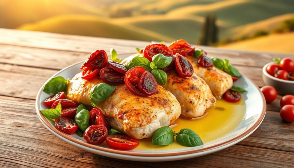 tuscan chicken with sun-dried tomatoes