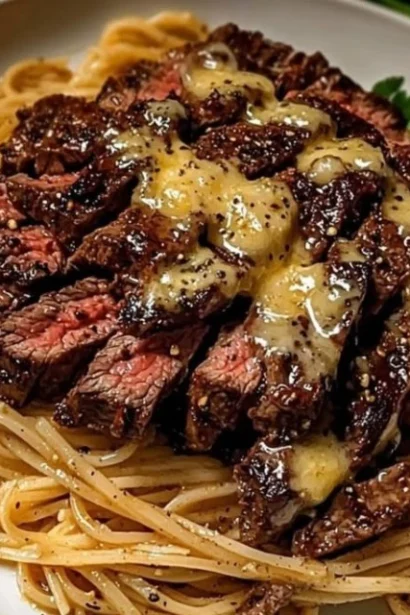 Garlic Butter Steak Lightning Noodles