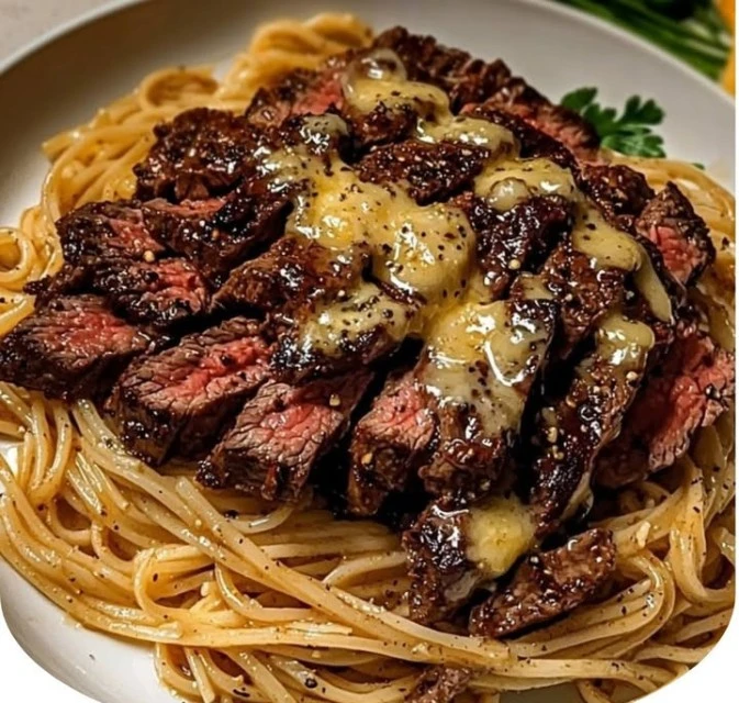 Garlic Butter Steak Lightning Noodles