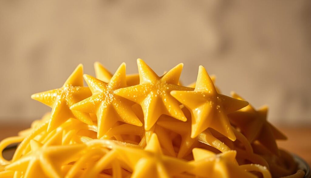 Italian star-shaped pasta