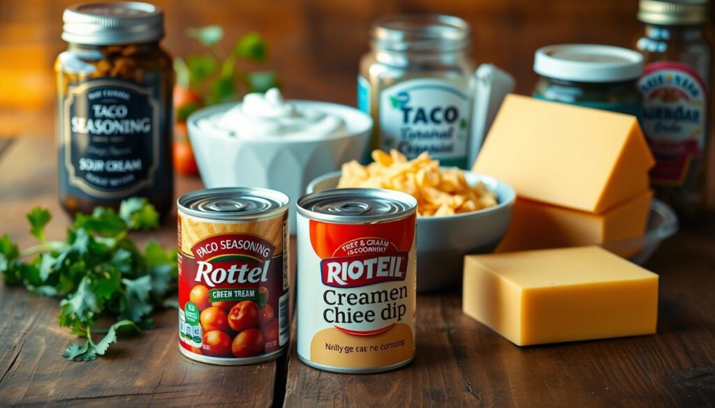 essential ingredients for rotel dip